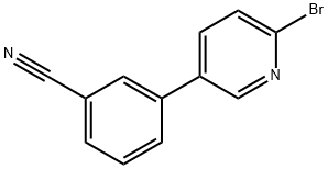 2-BROMO-5-(3-CYANOPHENYL)PYRIDINE 结构式