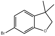 6-溴-3,3-二甲基-2,3-二氢-1-苯并呋喃 结构式