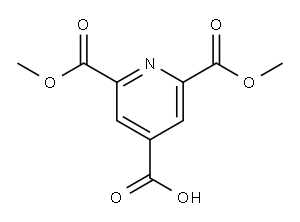 2,6-双(甲氧羰基)异烟酸 结构式