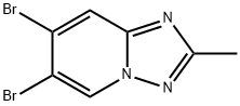6,7-dibromo-2-methyl-[1,2,4]triazolo[1,5-a]pyridine 结构式
