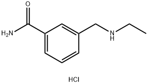 3-[(ethylamino)methyl]benzamide hydrochloride 结构式