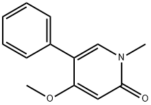4-methoxy-1-methyl-5-phenylpyridin-2(1H)-one 结构式