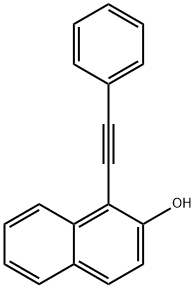 1-(phenylethynyl)naphthalen-2-ol 结构式