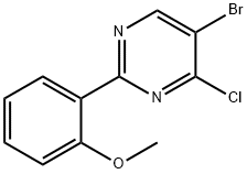 4-Chloro-5-bromo-2-(2-methoxyphenyl)pyrimidine 结构式