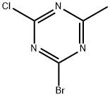 2-Chloro-4-bromo-6-methyl-1,3,5-triazine 结构式