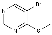 Pyrimidine, 5-bromo-4-(methylthio)- 结构式