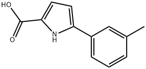 5-(3-甲基苯基)-1H-吡咯-2-羧酸 结构式