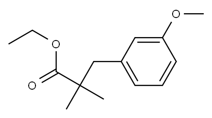ethyl 3-(3-methoxyphenyl)-2,2-dimethylpropanoate 结构式