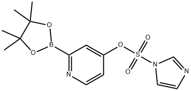 4-[(Imidazol-1-yl)sulfonyl]oxypyridine-2-boronic acid pinacol ester 结构式