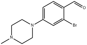 2-bromo-4-(4-methyl-1-piperazinyl)-Benzaldehyde 结构式