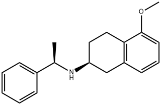 (S)-5-甲氧基-N-((R)-1-苯乙基)-1,2,3,4-四氢萘-2-胺 结构式