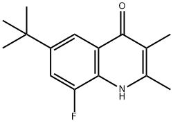 4(1H)-Quinolinone, 6-(1,1-dimethylethyl)-8-fluoro-2,3-dimethyl- 结构式