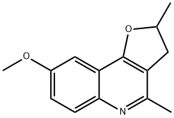 8-methoxy-2,4-dimethyl-2,3-dihydrofuro[3,2-c]quinoline 结构式