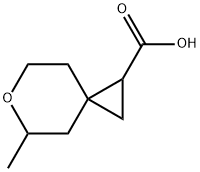 5-甲基-6-氧杂螺[2.5]辛烷-1-羧酸 结构式