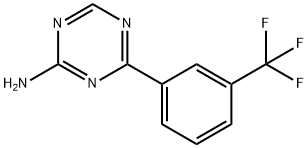 4-(3-Trifluoromethylphenyl)-1,3,5-triazin-2-amine 结构式