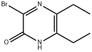 3-bromo-5,6-diethyl-1,2-dihydropyrazin-2-one 结构式