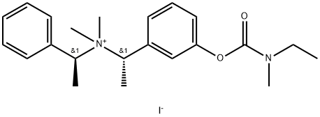 (S)-1-(3-(ethyl(methyl)carbamoyloxy)phenyl)-N,N-dimethyl-N-((S)-1-phenylethyl)ethanaminium iodide 结构式