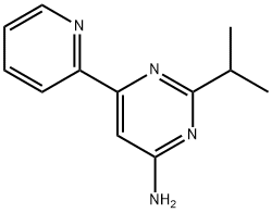 4-Amino-2-(iso-propyl)-6-(pyridin-2-yl)-pyrimidine 结构式