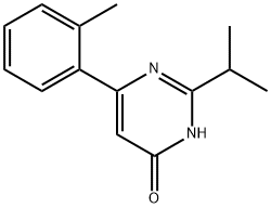 4-Hydroxy-2-(iso-propyl)-6-(2-tolyl)pyrimidine 结构式