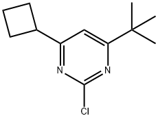 2-chloro-4-(cyclobutyl)-6-(tert-butyl)pyrimidine 结构式