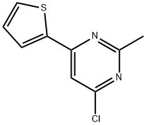 4-chloro-2-methyl-6-(2-thienyl)pyrimidine 结构式
