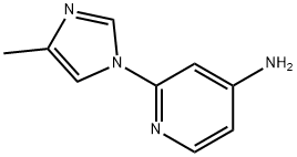 2-(4-METHYL-1H-IMIDAZOL-1-YL)PYRIDIN-4-AMINE 结构式
