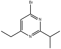 4-bromo-6-ethyl-2-(propan-2-yl)pyrimidine 结构式