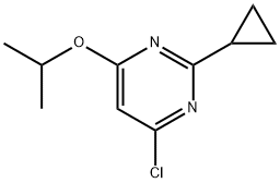 4-Chloro-2-cyclopropyl-6-(iso-propoxy)pyrimidine 结构式