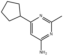 4-amino-6-cyclopentyl-2-methylpyrimidine 结构式