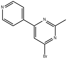 4-bromo-2-methyl-6-(pyridin-4-yl)pyrimidine 结构式