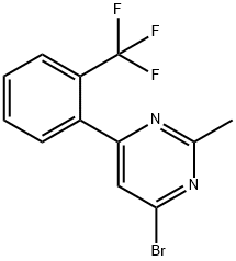 4-bromo-2-methyl-6-(2-trifluoromethylphenyl)pyrimidine 结构式