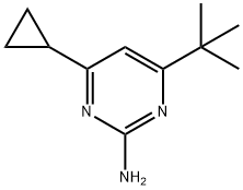 2-amino-4-(cyclopropyl)-6-(tert-butyl)pyrimidine 结构式