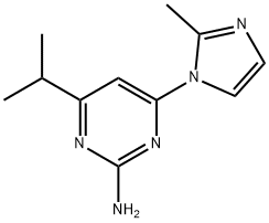 2-Amino-4-(1H-2-methylimidazol-1-yl)-6-(iso-propyl)pyrimidine 结构式