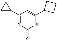 2-hydroxy-4-(cyclobutyl)-6-cyclopropylpyrimidine 结构式