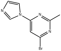 4-bromo-2-methyl-6-(1H-imidazol-1-yl)pyrimidine 结构式