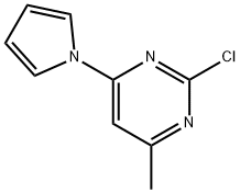 2-Chloro-4-(1H-pyrrol-1-yl)-6-methylpyrimidine 结构式