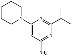 4-Amino-2-(iso-propyl)-6-(piperidin-1-yl)-pyrimidine 结构式