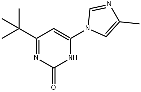 2-hydroxy-4-(1H-4-methylimidazol-1-yl)-6-(tert-butyl)pyrimidine 结构式