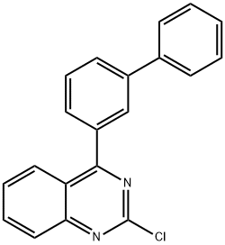 2-氯-4-(3-联苯基)喹唑啉 结构式
