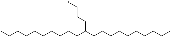 1-碘-4-癸基十四烷 结构式