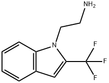 1H-Indole-1-ethanamine, 2-(trifluoromethyl)- 结构式
