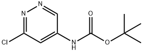 N-(6-氯哒嗪-4-基)氨基甲酸叔丁酯 结构式