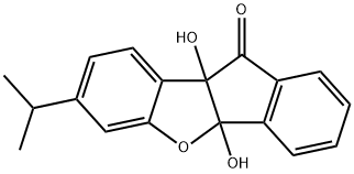 4B,9B-DIHYDROXY-7-ISOPROPYL-4B,9B-DIHYDRO-5-OXA-INDENO[2,1-A]-INDEN-10-ONE 结构式