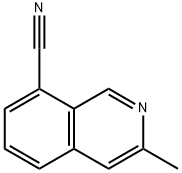 3-METHYLISOQUINOLINE-8-CARBONITRILE 结构式