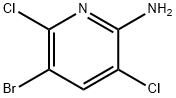 5-溴-3,6-二氯吡啶-2-胺 结构式