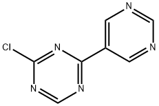 2-Chloro-4-(5-pyrimidyl)-1,3,5-triazine 结构式