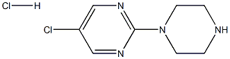 5-chloro-2-(piperazin-1-yl)pyrimidine hydrochloride 结构式