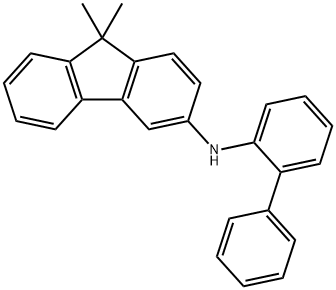 N-([1,1'-联苯]-2-基)-9,9-二甲基-9H-芴-3-胺 结构式