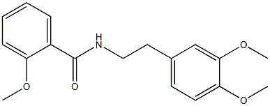 N-[2-(3,4-dimethoxyphenyl)ethyl]-2-methoxybenzamide 结构式