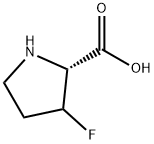 3-fluoropyrrolidine-2-carboxylic acid 结构式